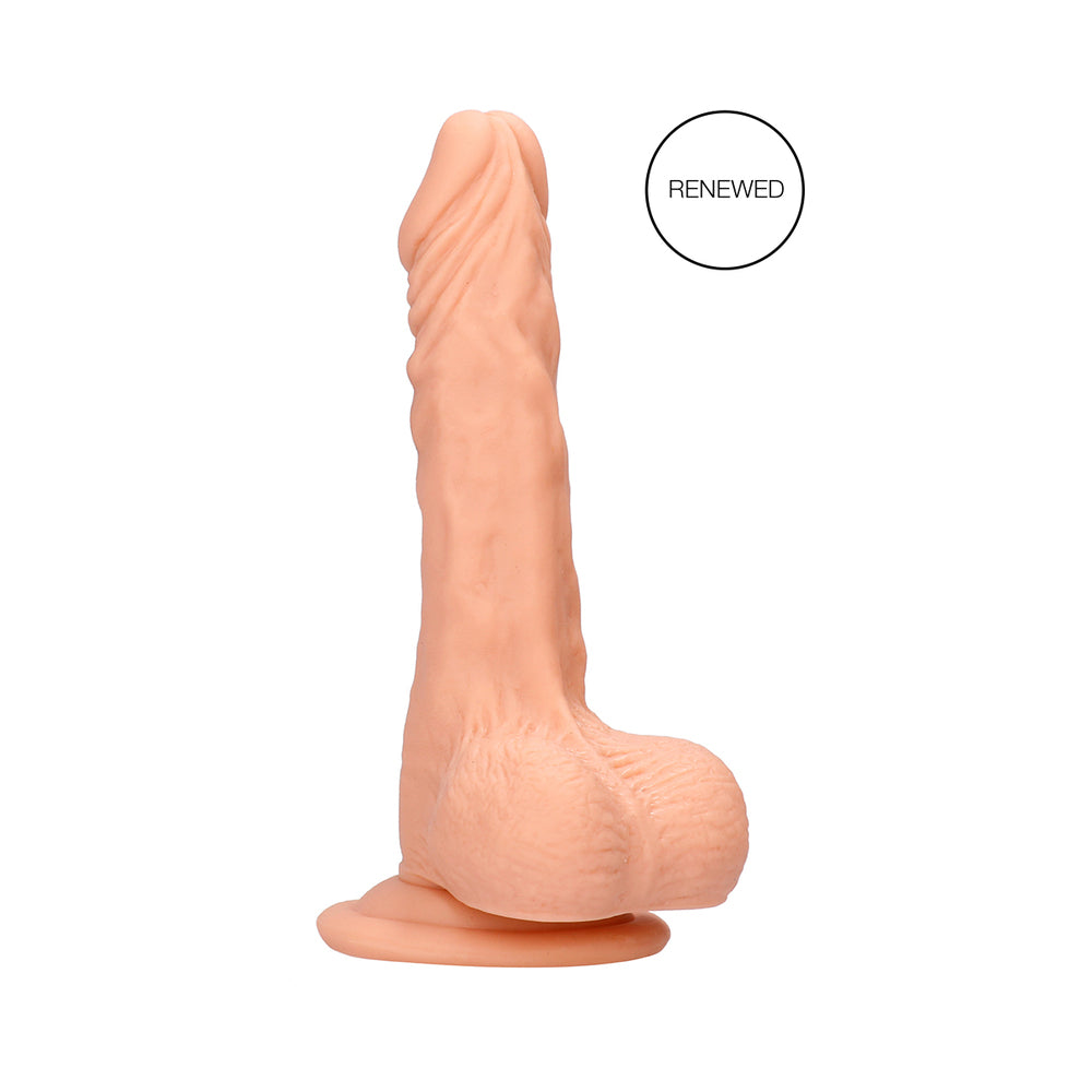 Real Rock Realistic Dildo With Balls - 7&quot; - 17 Cm - Vanilla