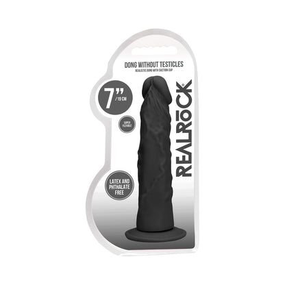 Real Rock Realistic Dildo - 7&quot; - 17 Cm - Chocolate