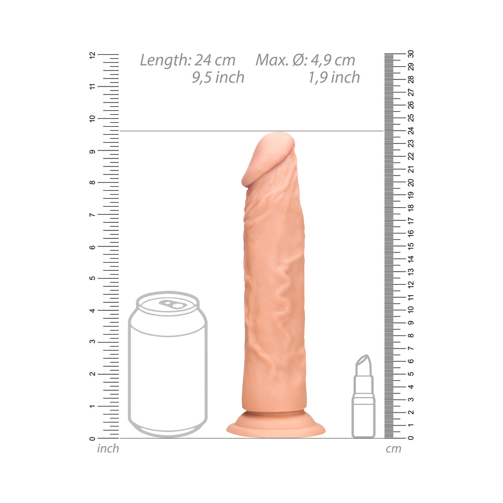 Real Rock Realistic Dildo - 9&quot; - 23 Cm - Vanilla