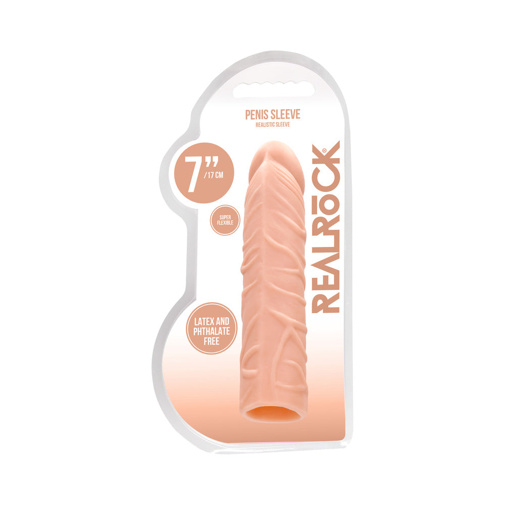 Real Rock Penis Extender - 7&quot; - 17.5 Cm - Vanilla