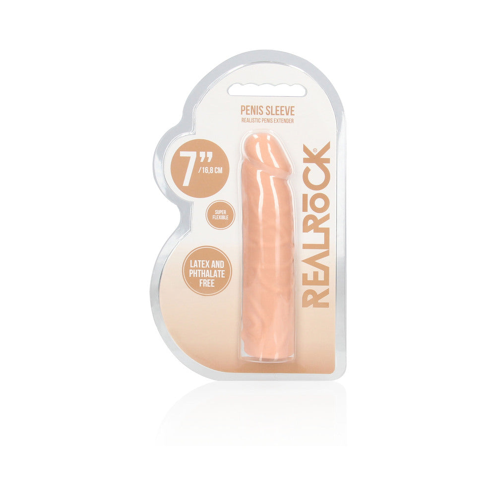 Real Rock Penis Extender - 7&quot; - 17.5 Cm - Vanilla