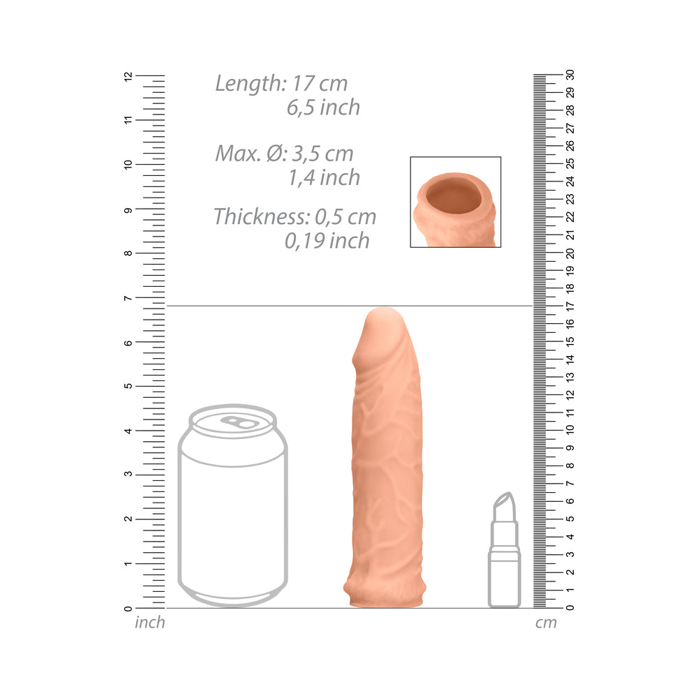 Real Rock Penis Extender - 7&quot; - 17 Cm - Vanilla