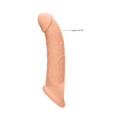 Real Rock Penis Extender With Rings - 9&quot; - 22 Cm - Vanilla