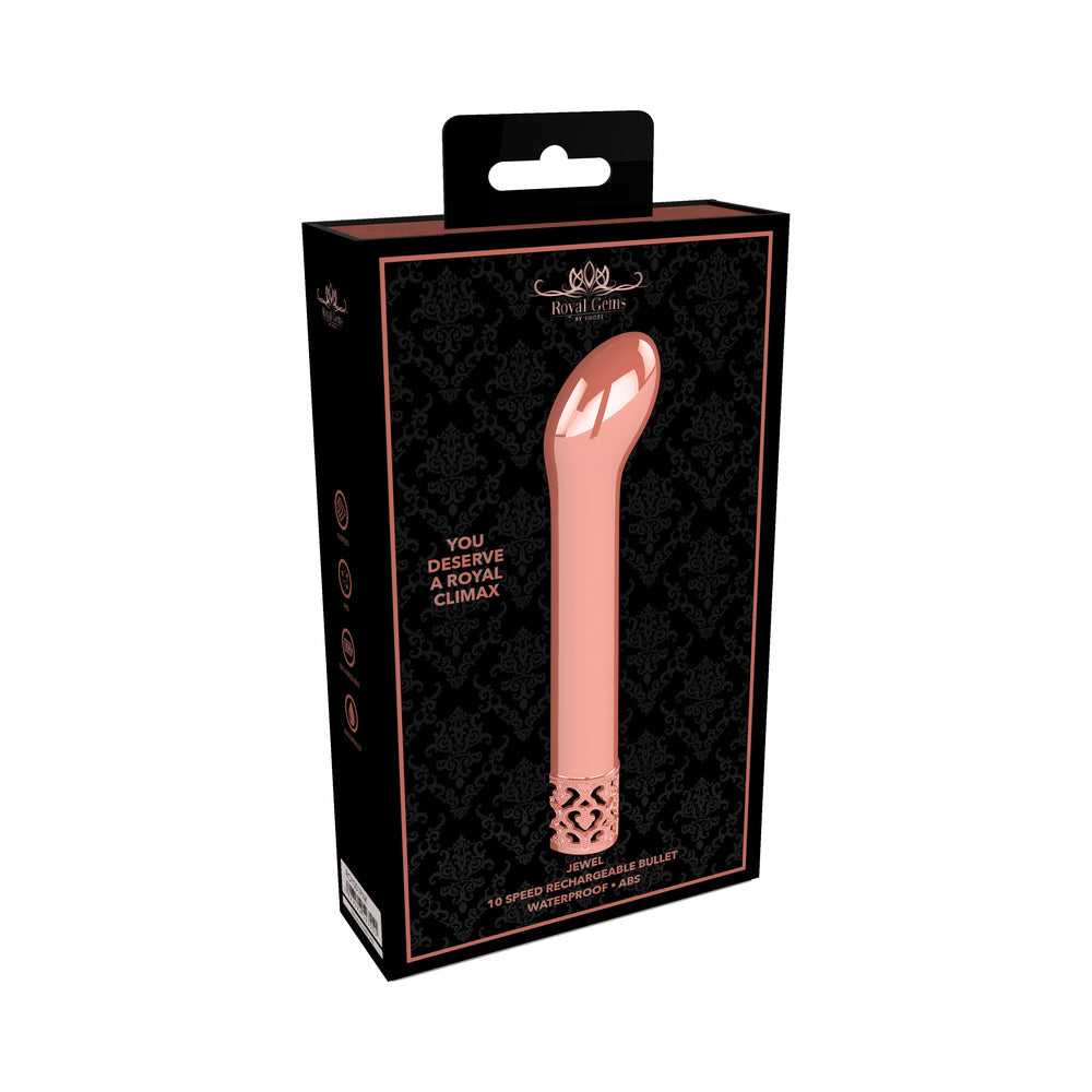 Royal Gems Jewel Rechargeable G-Spot Vibrator Rose Gold