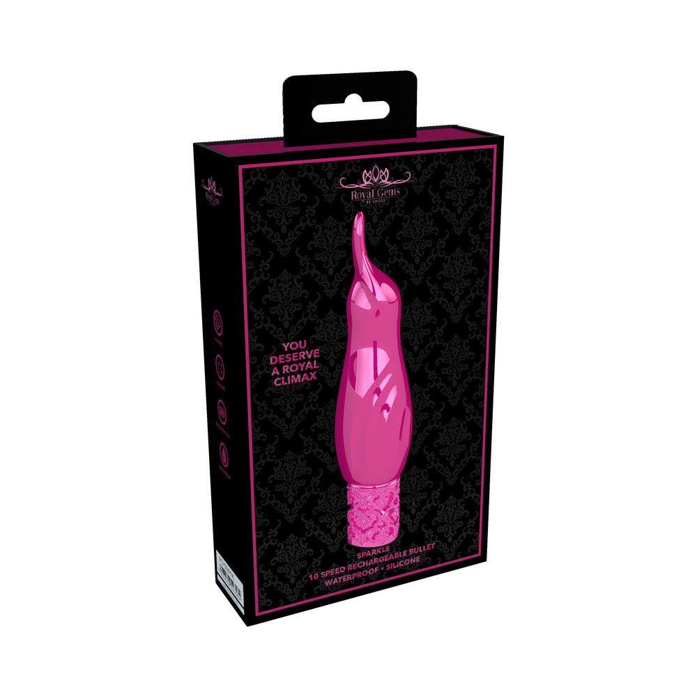 Royal Gems - Sparkle - Silicone Rechargeable Bullet - Pink