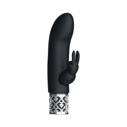 Royal Gems - Dazzling - Silicone Rechargeable Bullet - Black