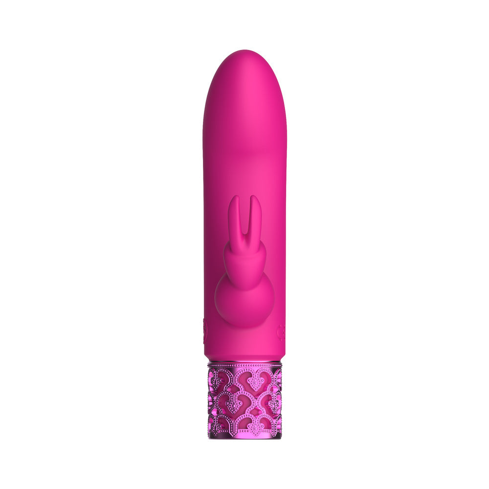 Royal Gems - Dazzling - Silicone Rechargeable Bullet - Pink