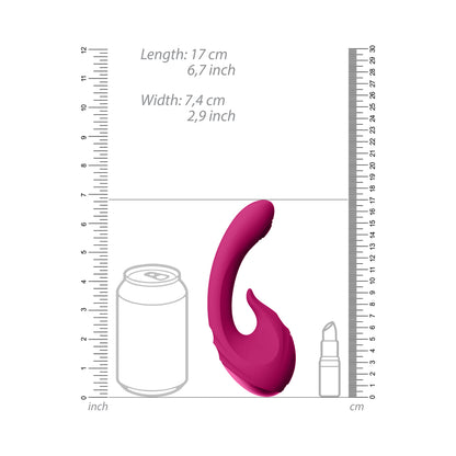 Vive - Miki Rechargeable Pulse-Wave &amp; Flickering Silicone Vibrator - Pink