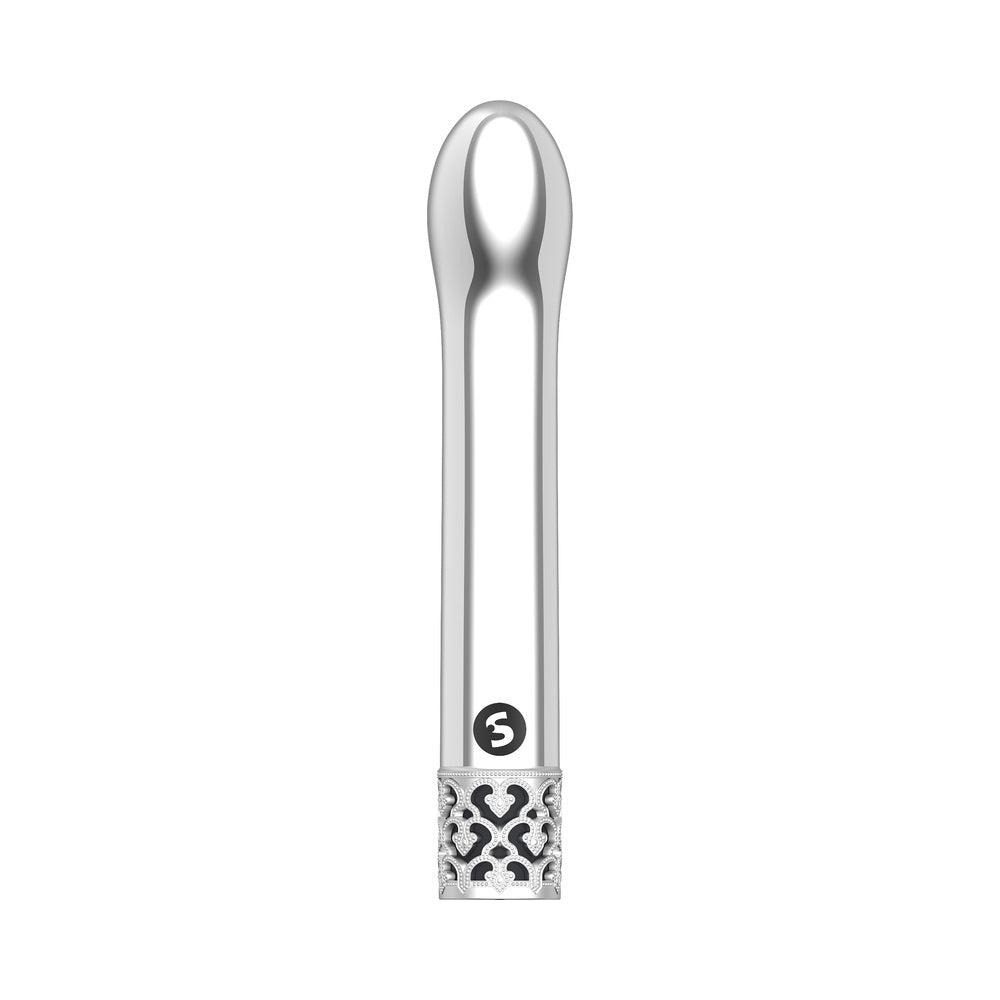 Royal Gems Jewel Rechargeable G-Spot Vibrator Silver