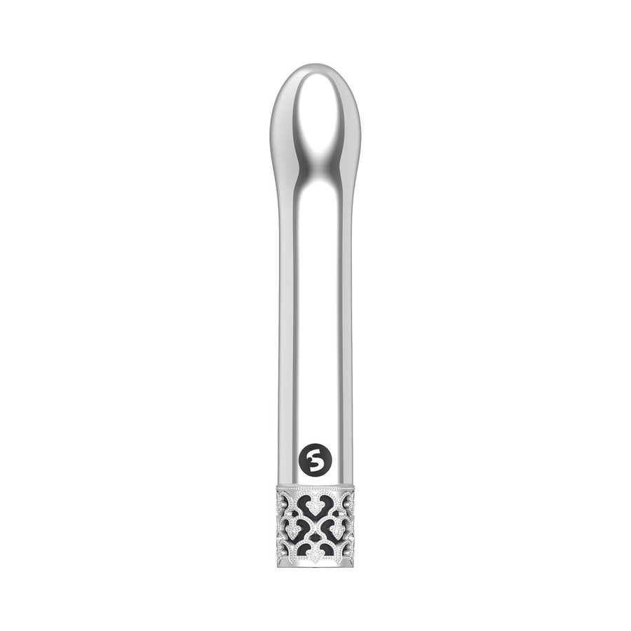 Royal Gems Jewel Rechargeable G-Spot Vibrator Silver