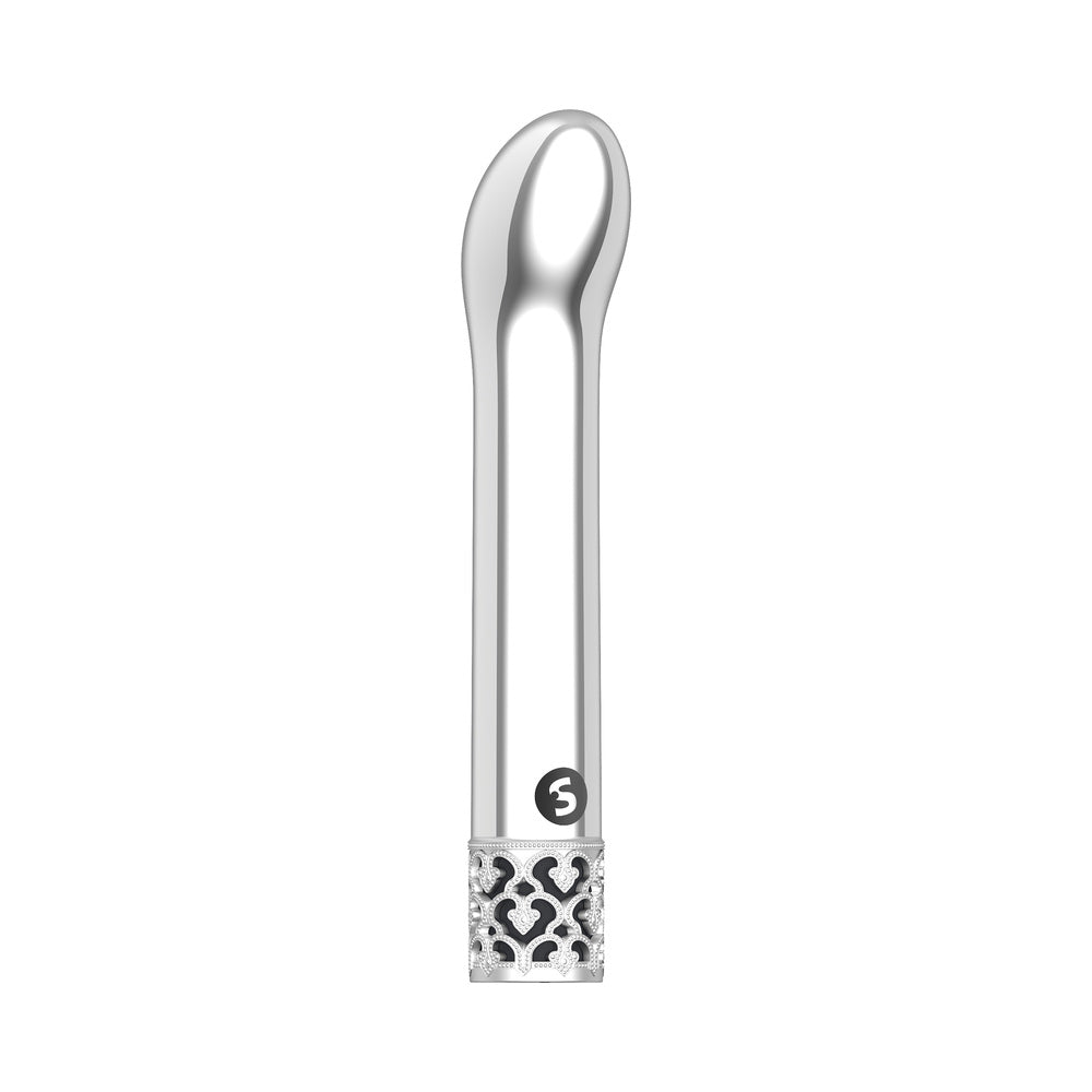 Royal Gems Jewel Rechargeable G-Spot Vibrator Silver