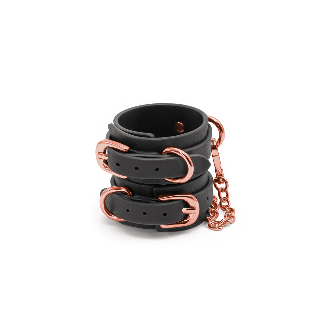 Bondage Couture Wrist Cuffs - Black