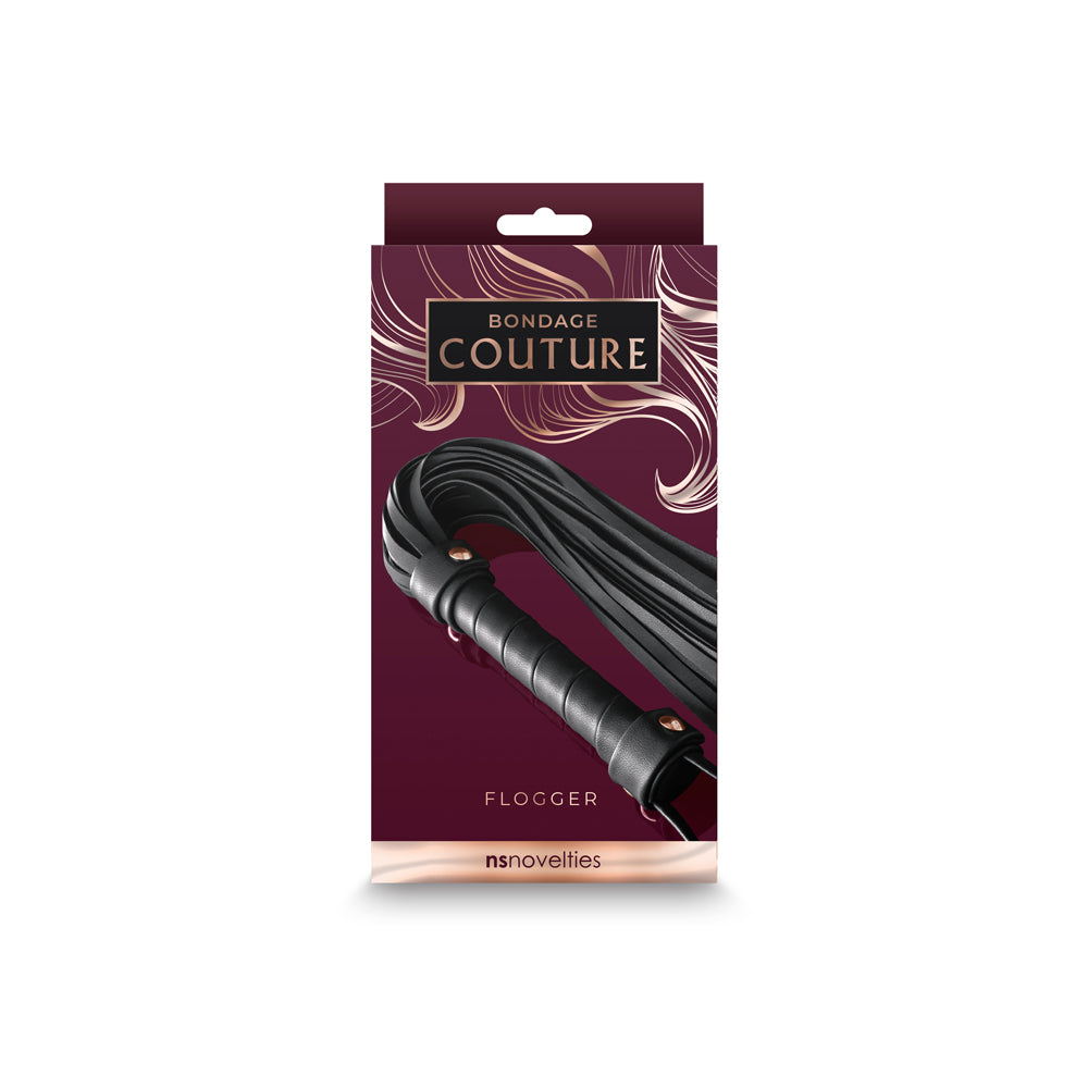 Bondage Couture Flogger - Black