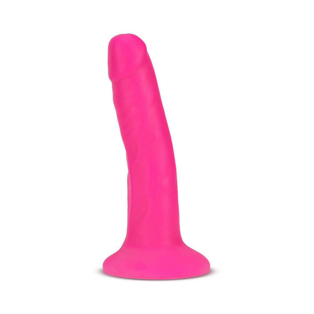 Neo Elite - 6-Inch Silicone Dual-Density Cock - Neon Pink