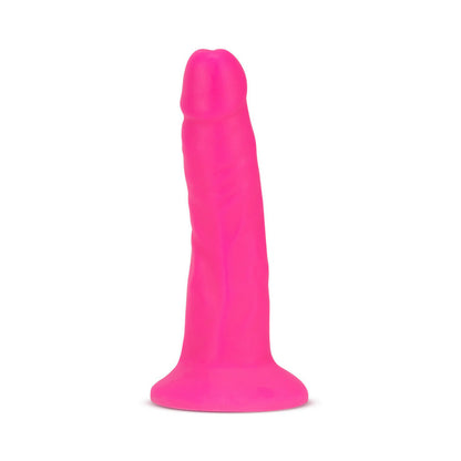 Neo Elite - 6-Inch Silicone Dual-Density Cock - Neon Pink