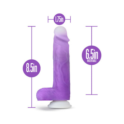 Neo Elite - Encore - 8-Inch Vibrating Dildo - Purple