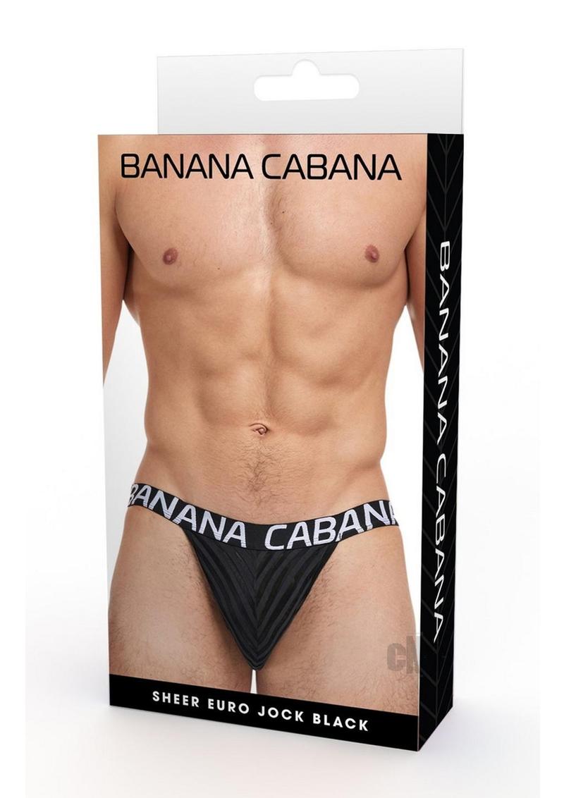 Banana Cabana Jock Md/lg Poly Black-Sexual Toys®-Sexual Toys®