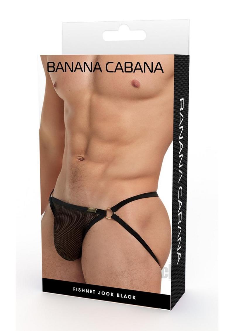 Banana Cabana Jock Lg/xl Black-Sexual Toys®-Sexual Toys®