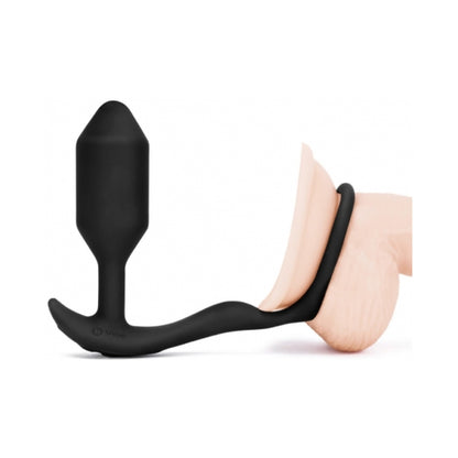 B-Vibe Vibrating Snug &amp; Tug Medium - Black