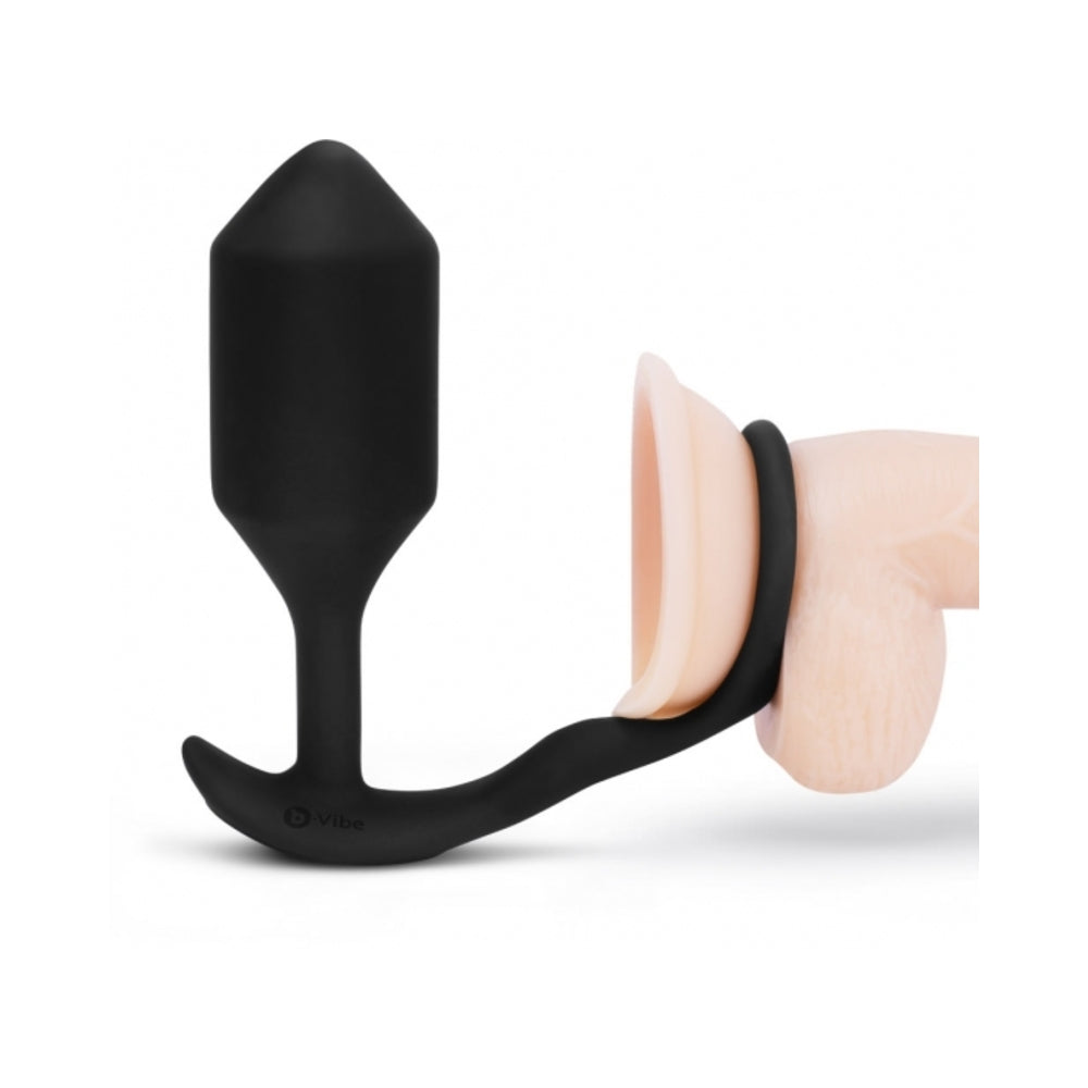 B-Vibe Vibrating Snug &amp; Tug Xl - Black