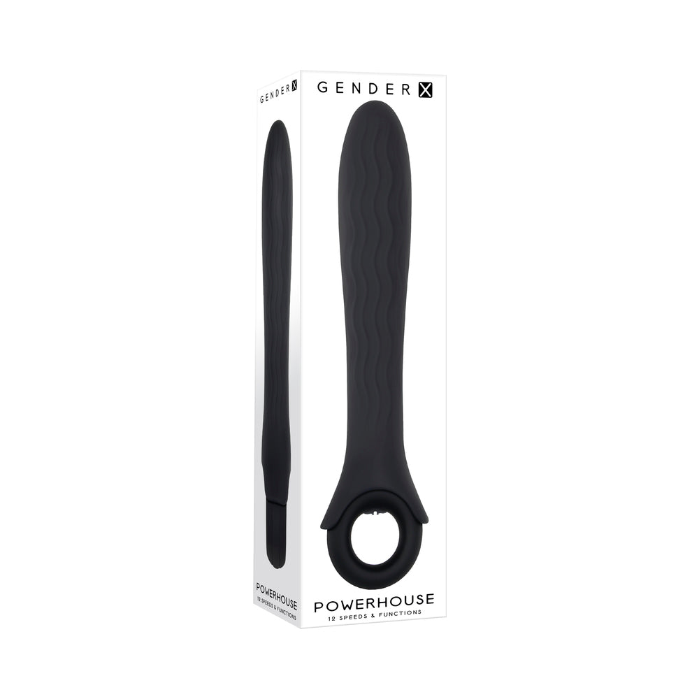 Gender X Powerhouse Ring-Handle Vibrator Black