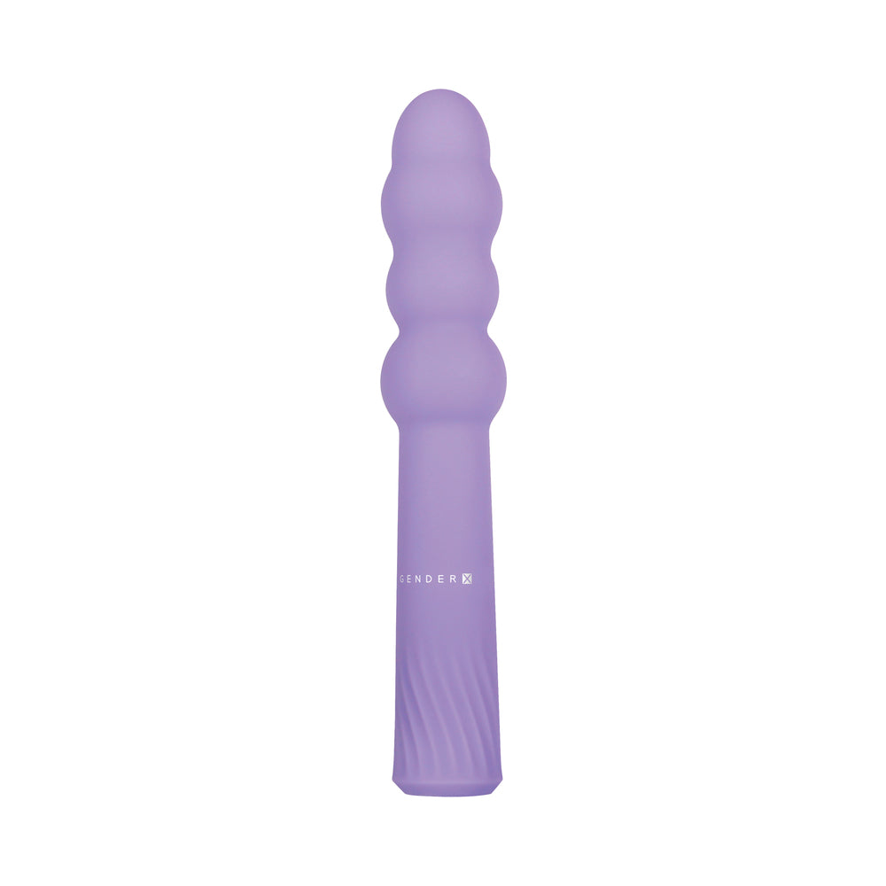 Gender X Bumpy Ride Beaded Vibrating Wand Purple