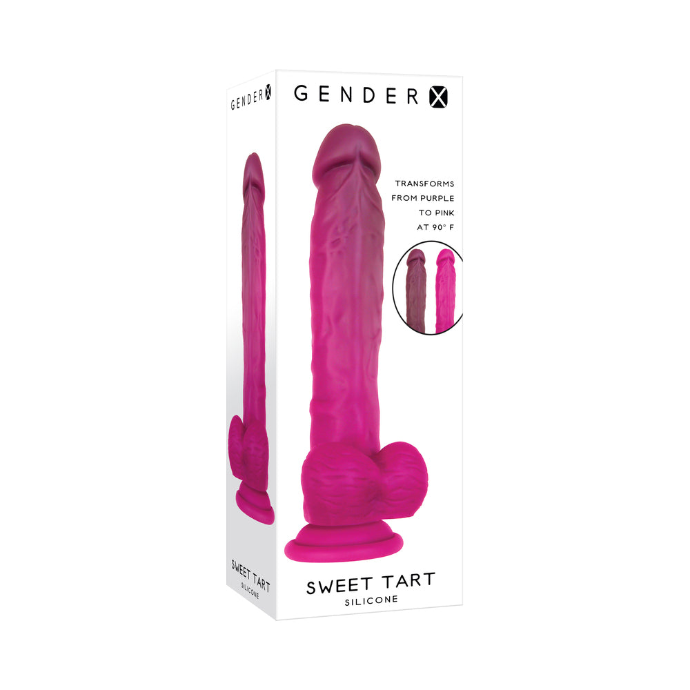 Gender X Sweet Tart Color-Changing Dildo Burgundy/Pink