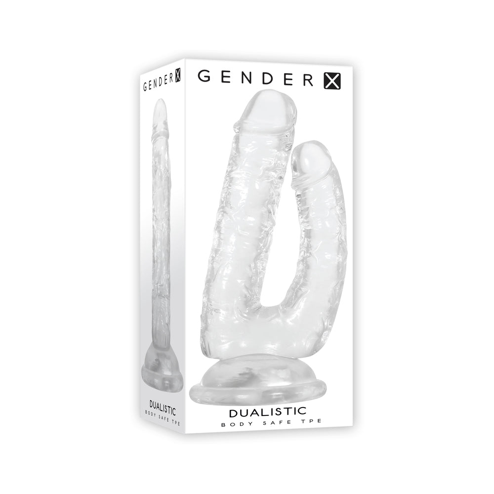 Gender X Dualistic Double-Shafted Dildo Clear