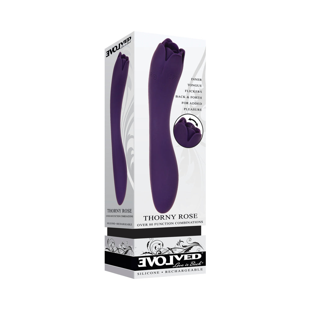 Evolved Thorny Rose Dual End Massager - Purple