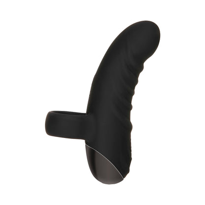 Evolved Hooked On You Curved Finger Vibrator - Black