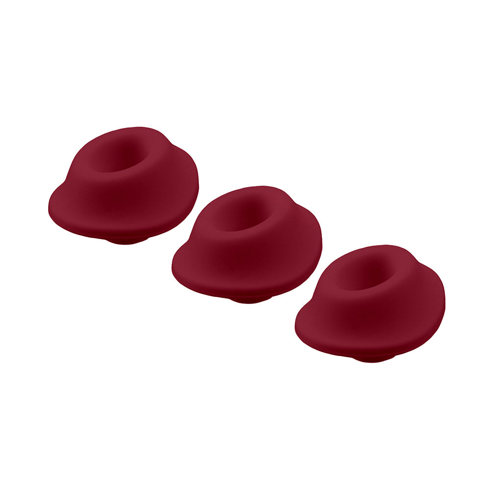 Womanizer Premium &amp; Classic Heads Bordeaux Small Pack Of 3