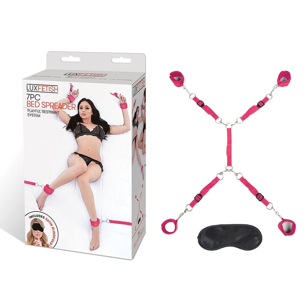 Lux Fetish 7-Piece Bed Spreader Playful Restraint System