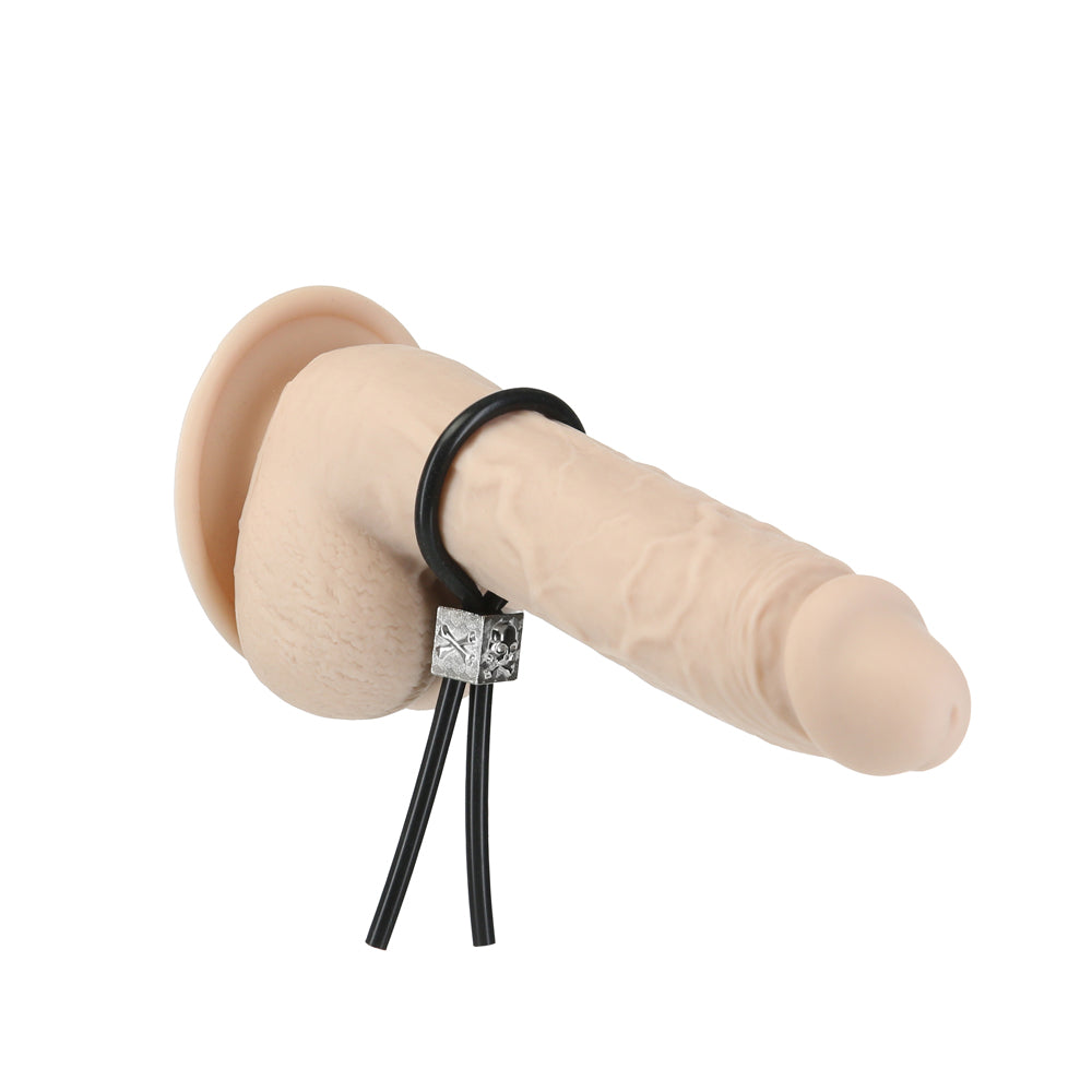 Lux Active Tether Adjustable Cock Tie Silicone Black