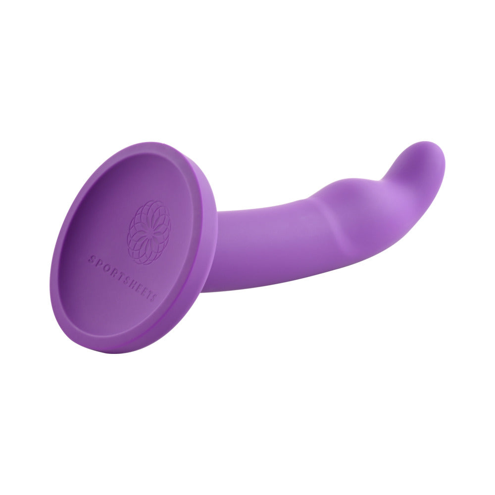 Merge Astil 8 In. Suction Cup G-Spot Dildo Purple