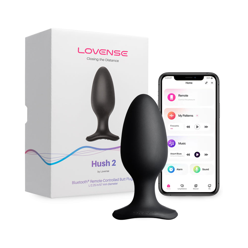 Lovense Hush 2 App-Compatible Butt Plug 2.25 In.