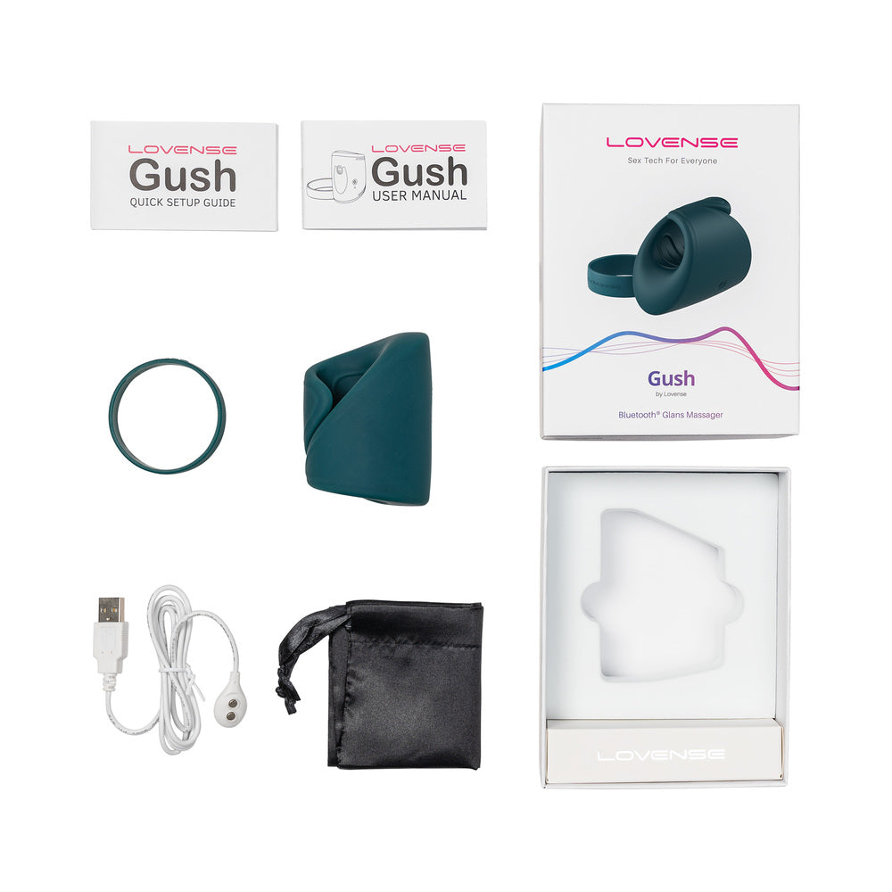 Lovense Gush App-Compatible Handsfree Masturbator Teal