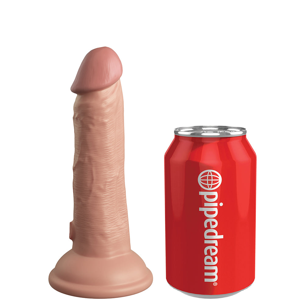 King Cock Elite Silicone Dual-Density Cock 6 In. Light