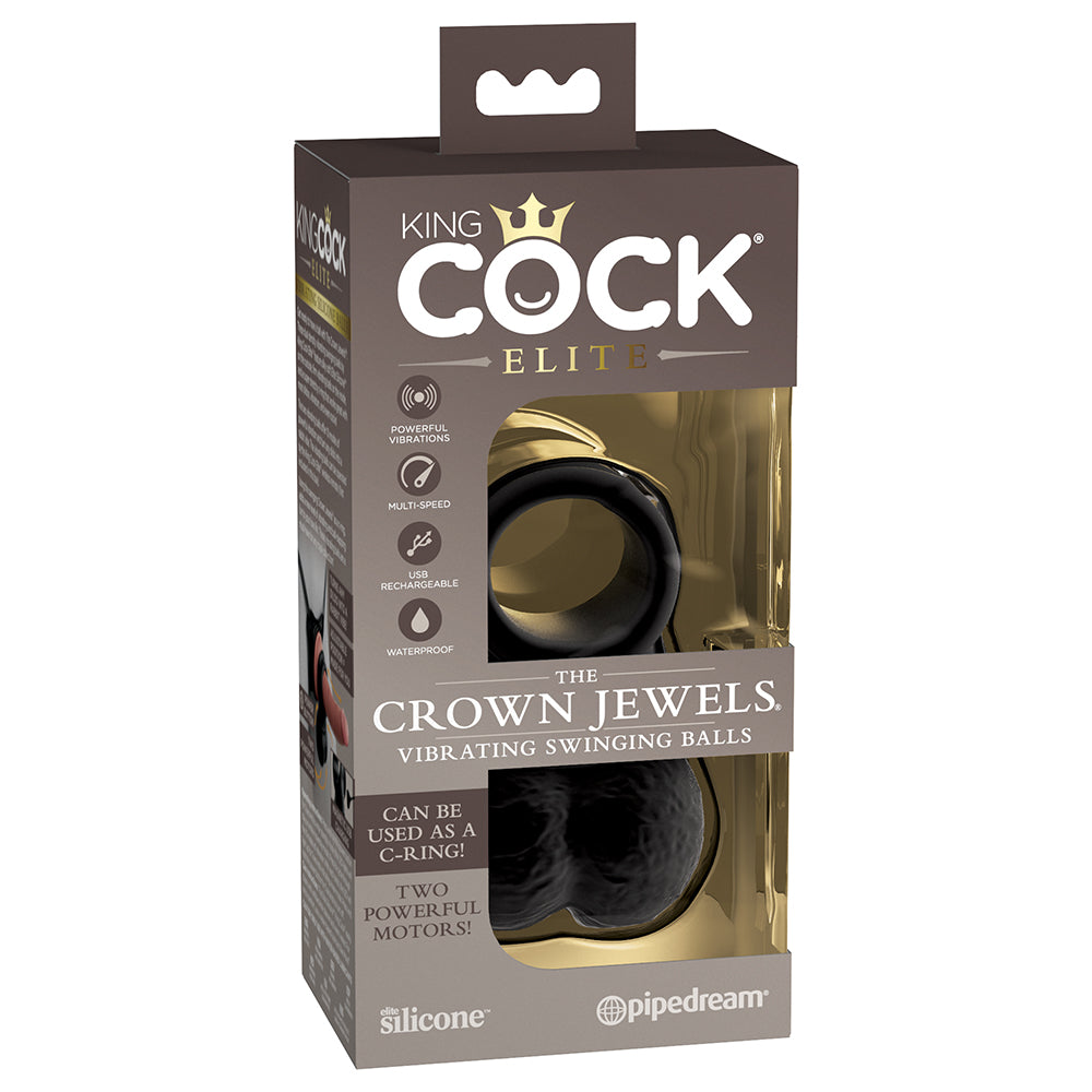 King Cock Elite The Crown Jewels Vibrating C-Ring