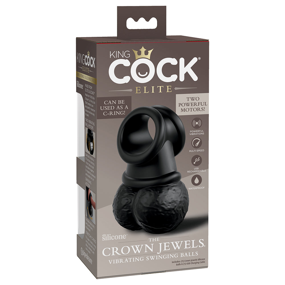 King Cock Elite The Crown Jewels Vibrating C-Ring