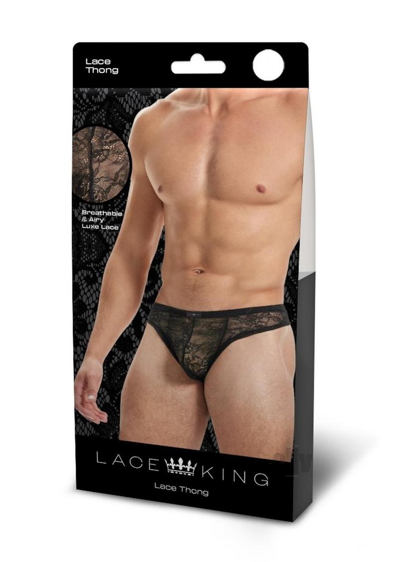 Lace King Lace Thong M/l Blk-Sexual Toys®-Sexual Toys®