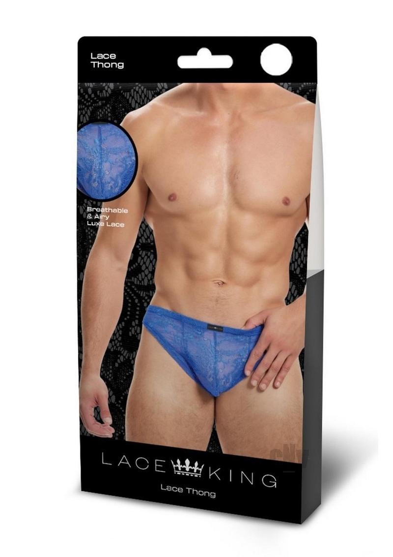 Lace King Lace Thong L/xl Blu-Sexual Toys®-Sexual Toys®