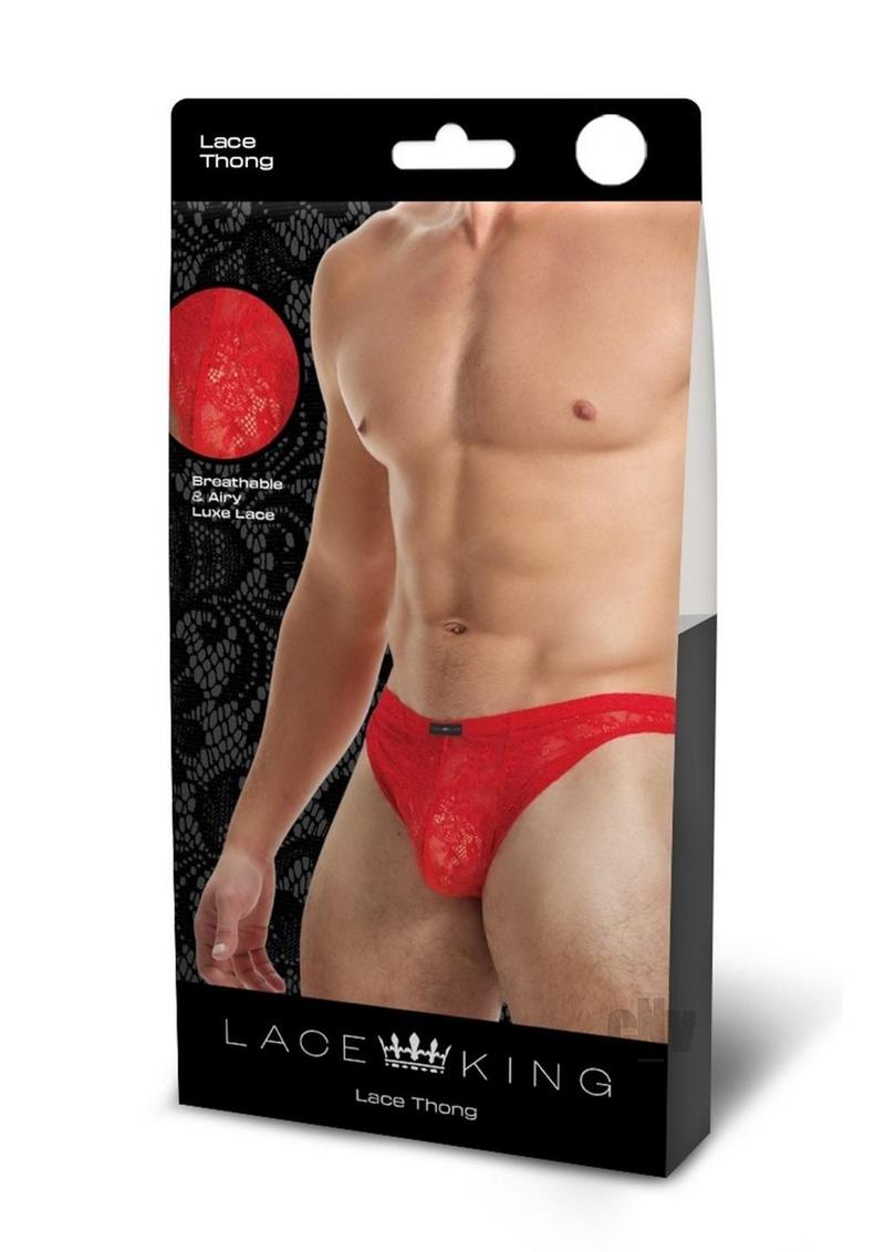 Lace King Lace Thong S/m Red-Sexual Toys®-Sexual Toys®