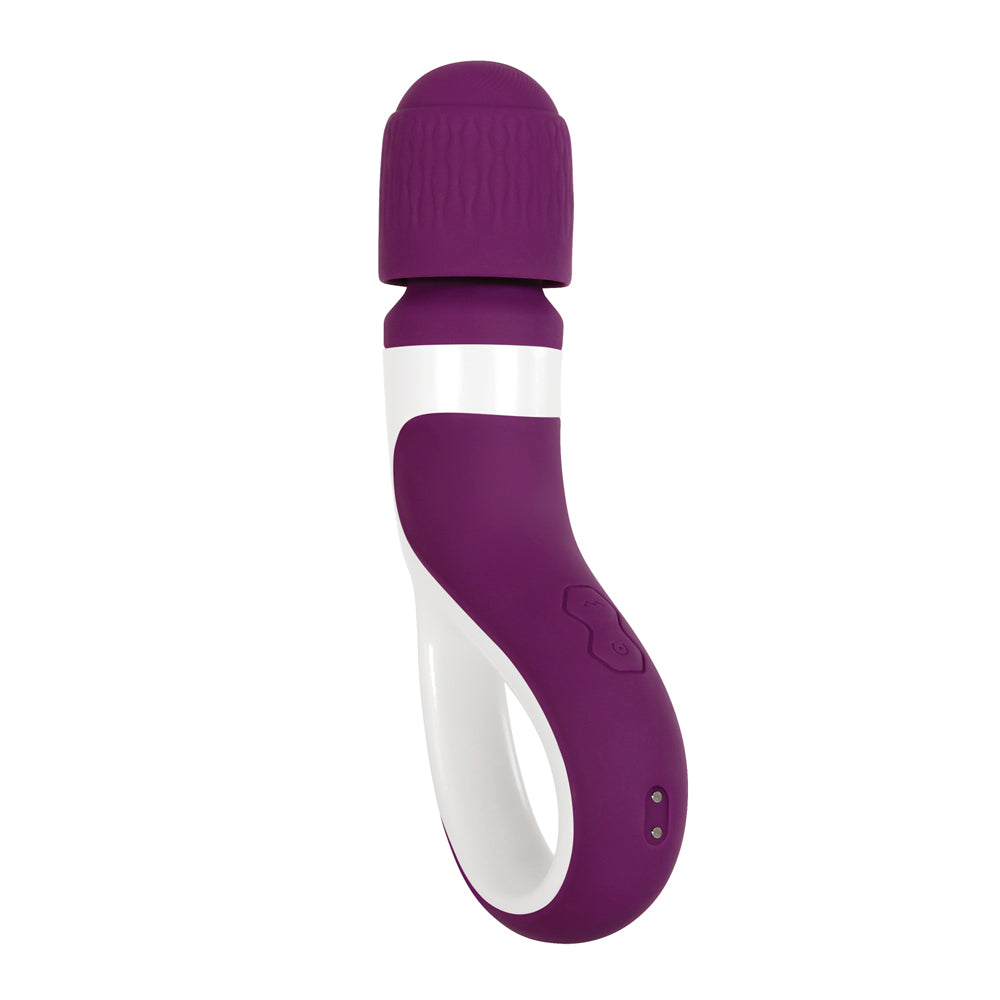 Gender X Handle It Wand Vibrator Silicone Rechargeable Purple