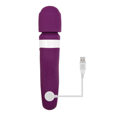 Gender X Handle It Wand Vibrator Silicone Rechargeable Purple