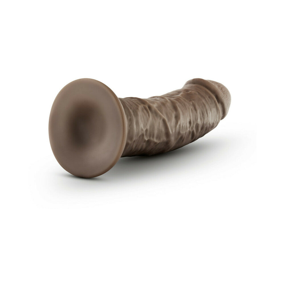 Dr. Skin Glide Self-Lubricating Dildo 8 In. Chocolate