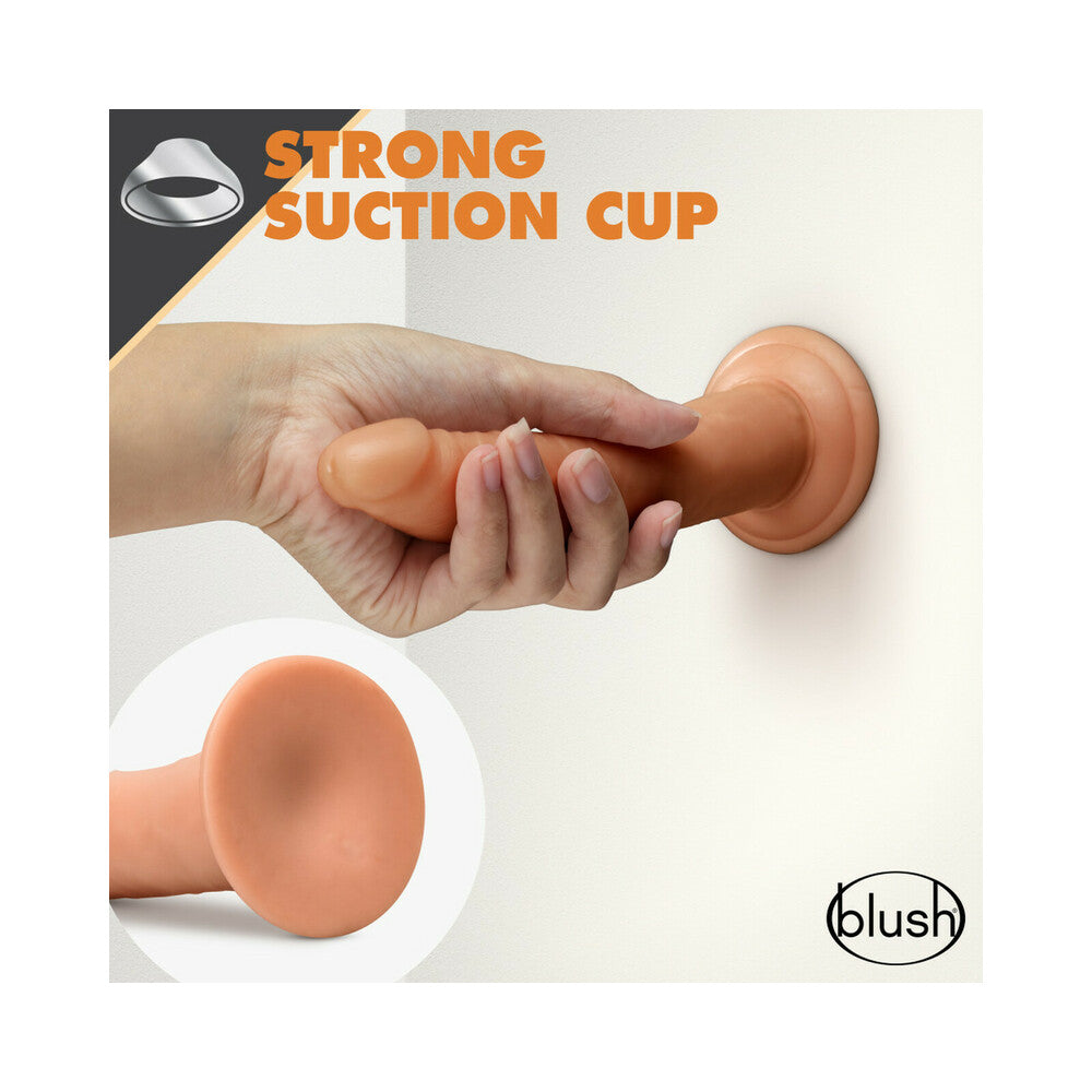 Dr. Skin Glide Self-Lubricating Dildo 7.5 In. Mocha