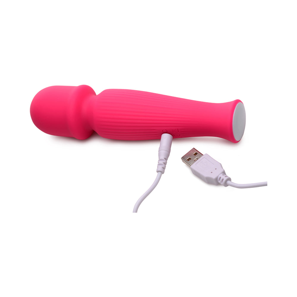 Curve Novelties Gossip Silicone Vibrating Wand 10X - Magenta