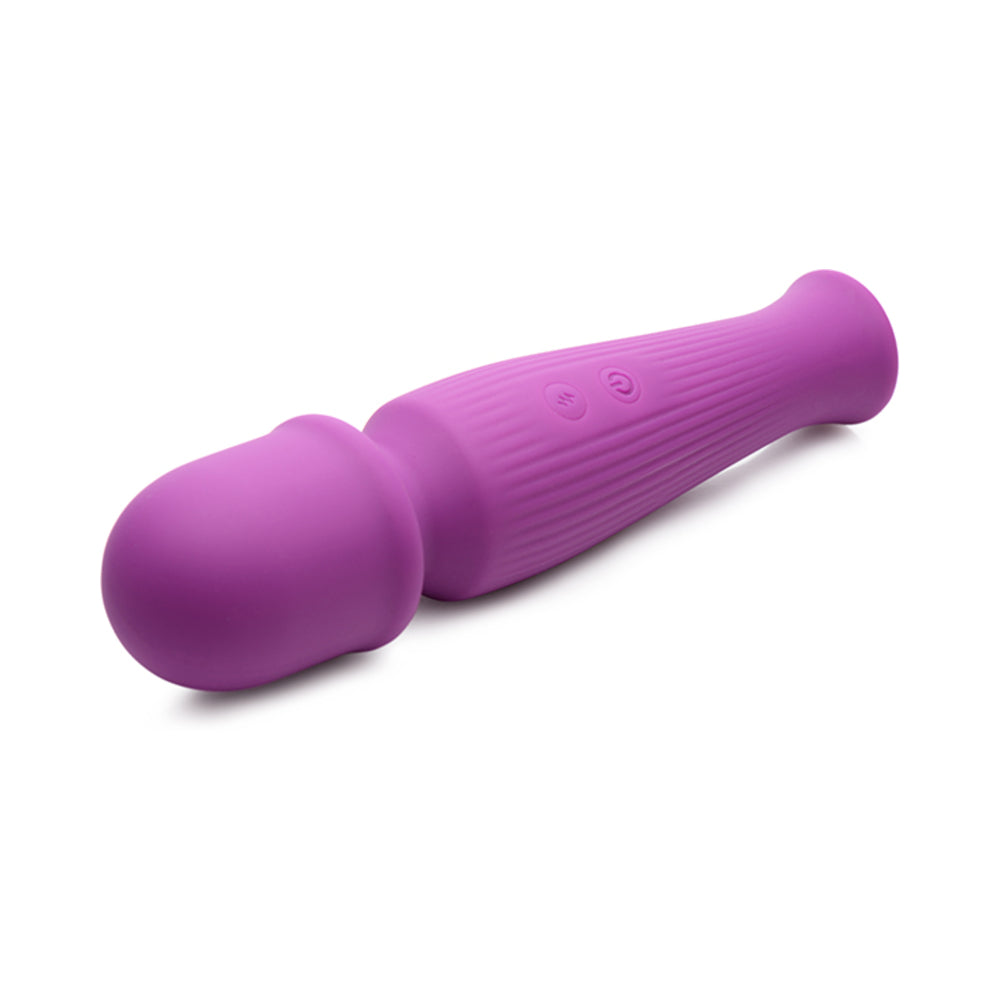 Curve Novelties Gossip Silicone Vibrating Wand 10X - Violet