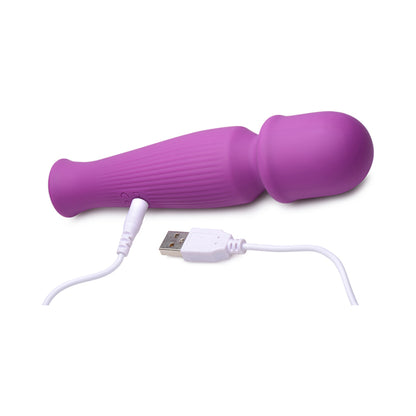 Curve Novelties Gossip Silicone Vibrating Wand 10X - Violet