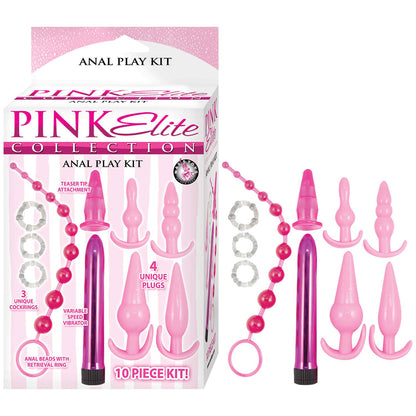 Pink Elite Collection Anal Play Kit Pink